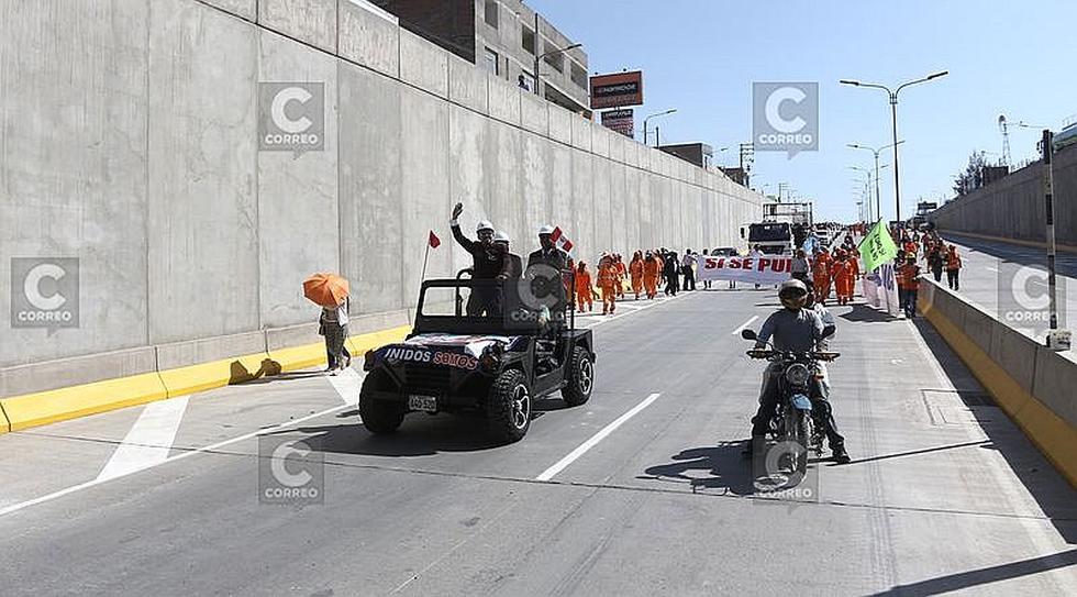 Habilitan la variante de Uchumayo con presencia de diversas autoridades  (FOTOS y VIDEOS)