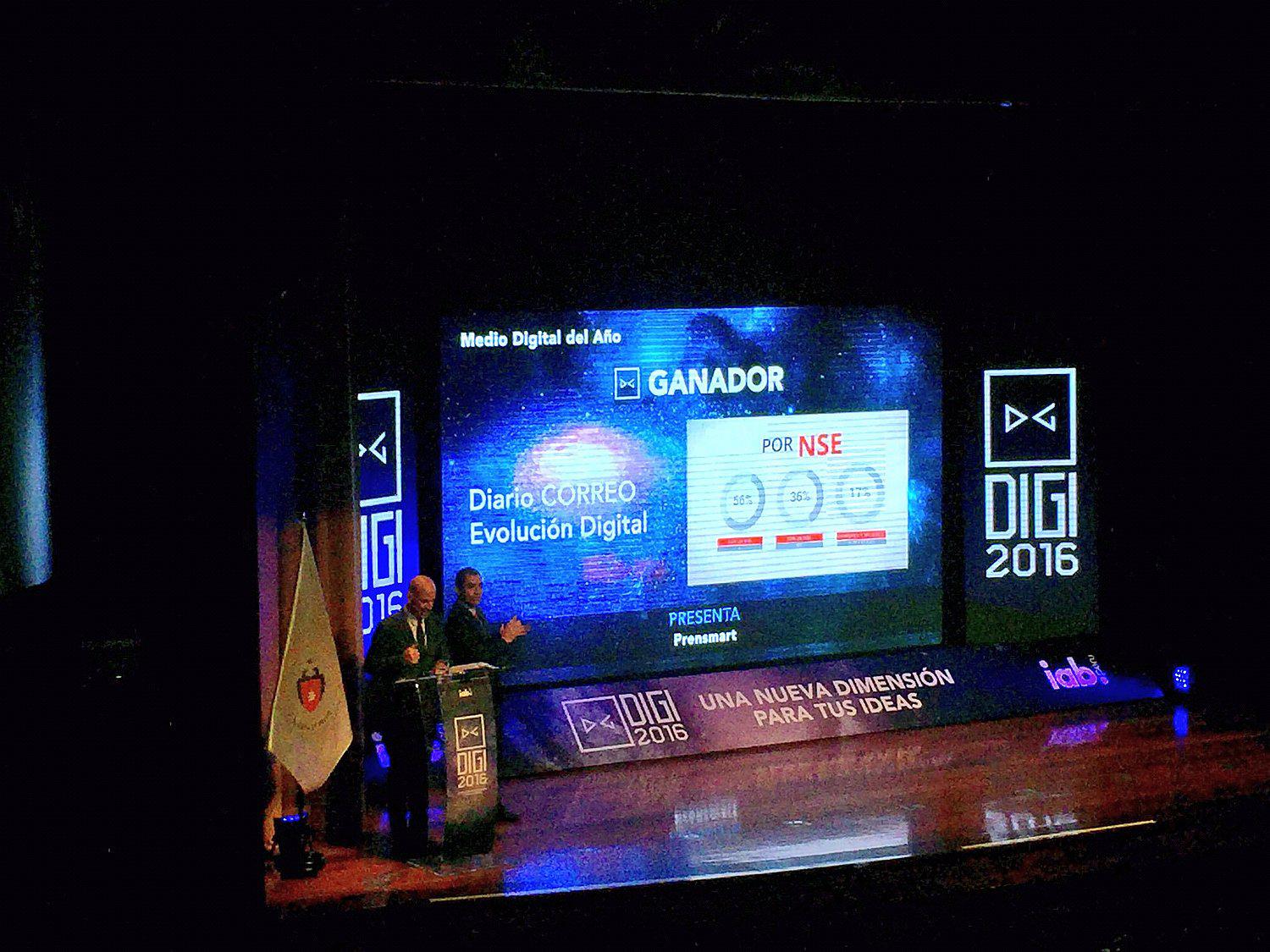 Diario Correo ganó el DIGI como el mejor Medio Digital del Año