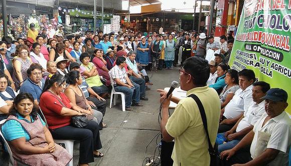 Tacna: Feriantes se suman a marcha convocada para el 15 de marzo