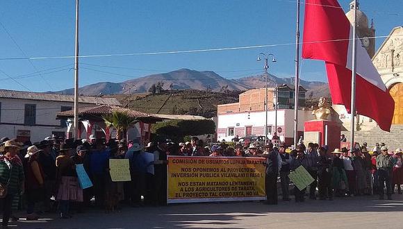 Pobladores de Tarata y Puno se oponen a proyecto. (Foto: Archivo GEC)