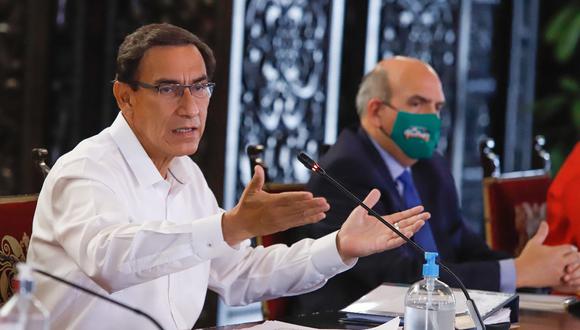 El lunes, el pleno decidirá si se admite o no la nueva moción de vacancia contra el presidente Martín Vizcarra. (Foto: Presidencia)