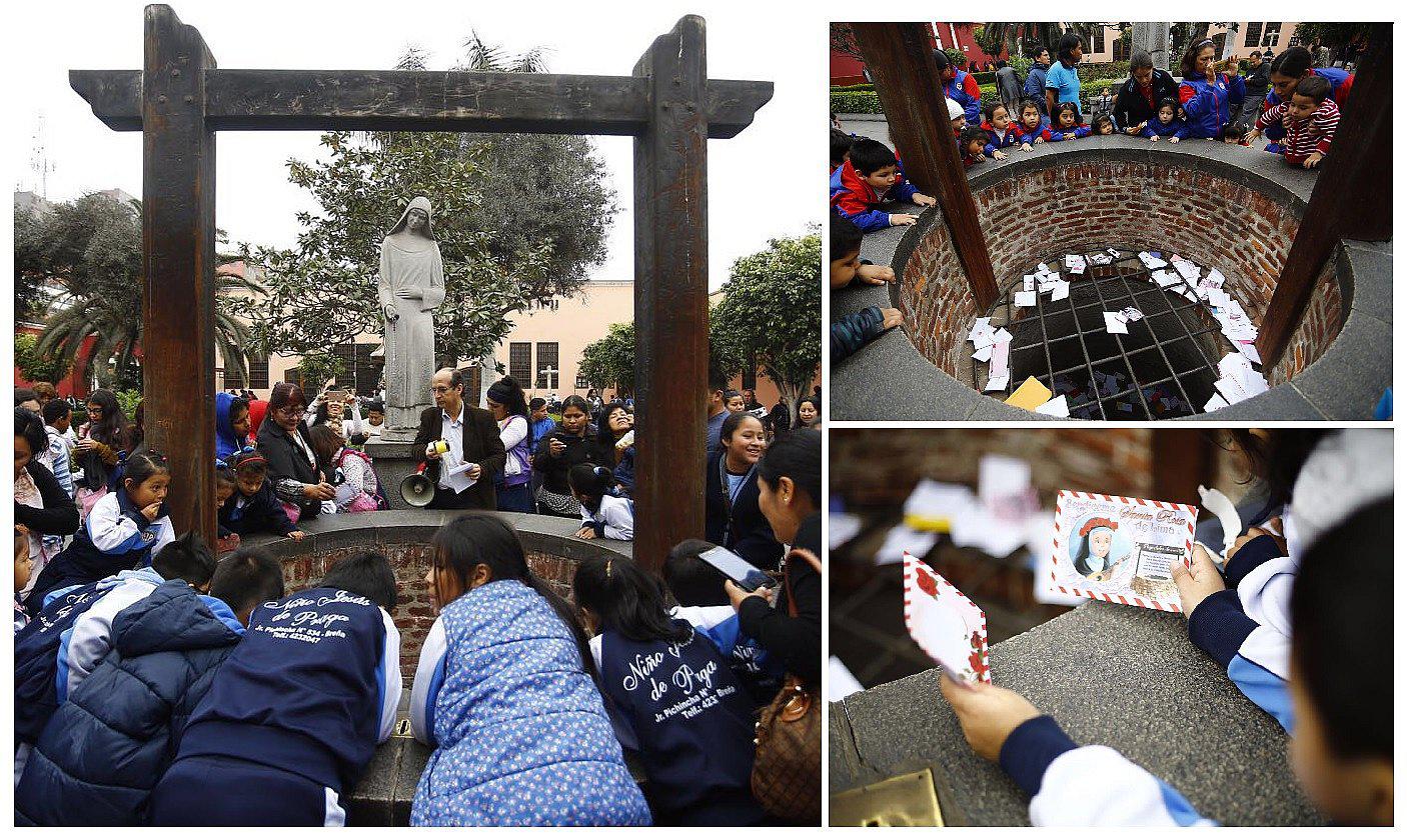 Santa Rosa de Lima: Fieles abarrotan 'Pozo de los Deseos' (VIDEO)