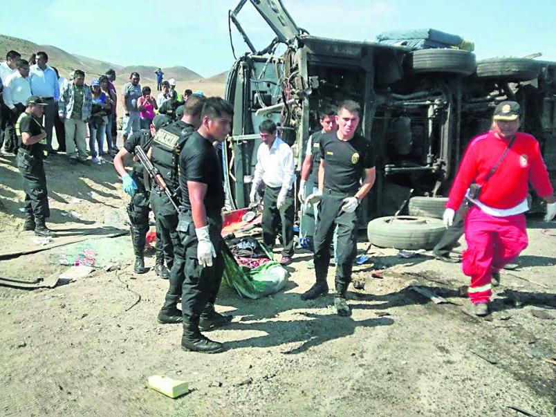 Así fue cuádruple choque en Huarmey que dejó 37 muertos (INFOGRAFÍA)