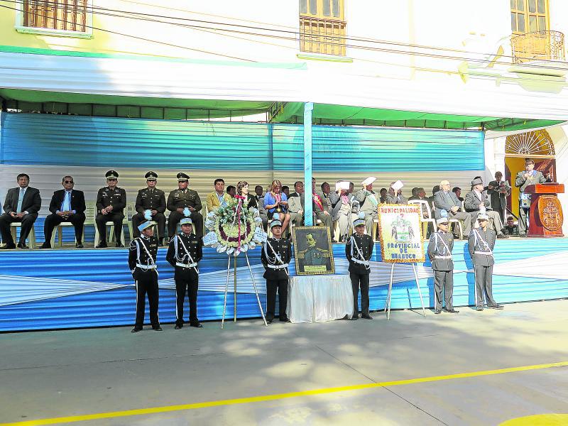 Rinden homenaje a Leoncio Prado por 132 años de inmolación 