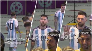 Lionel Messi tuvo que parar el inicio del Argentina vs. Croacia: se olvidó un artículo (VIDEO)