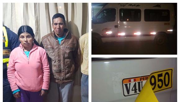 ​Padre, madre e hijo son capturados por robar minivan