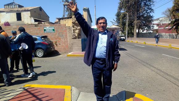 El exalcalde de Tacna y Alto de la Alianza Jacinto Gómez Mamani dice que ningún candidato se ha ganado su voto todavía. (Foto: Adrian Apaza)