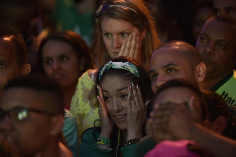 Brasil 2014: reacción de los hinchas brasileños ante la goleada alemana
