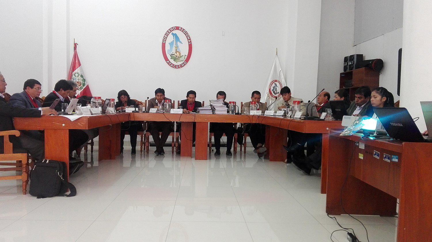 39 informes de fiscalización, 20 ordenanzas y 187 acuerdos aprobó el Consejo Regional de Ayacucho