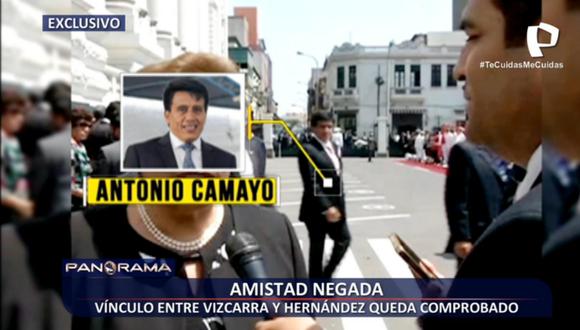 Antonio Camayo saliendo del Congreso tras la juramentación de Martín Vizcarra como presidente del Perú. | Foto: Panorama.