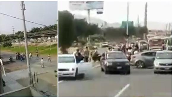 Barristas de Universitario y Alianza Lima se enfrentaron a balazos y dejaron dos heridos (VIDEO)