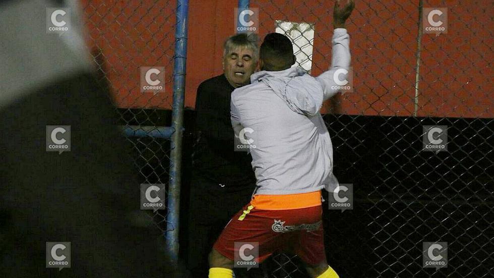 Sport Huancayo: Delantero agredió al entrenador Marcelo Grioni por alinearlo pocos minutos