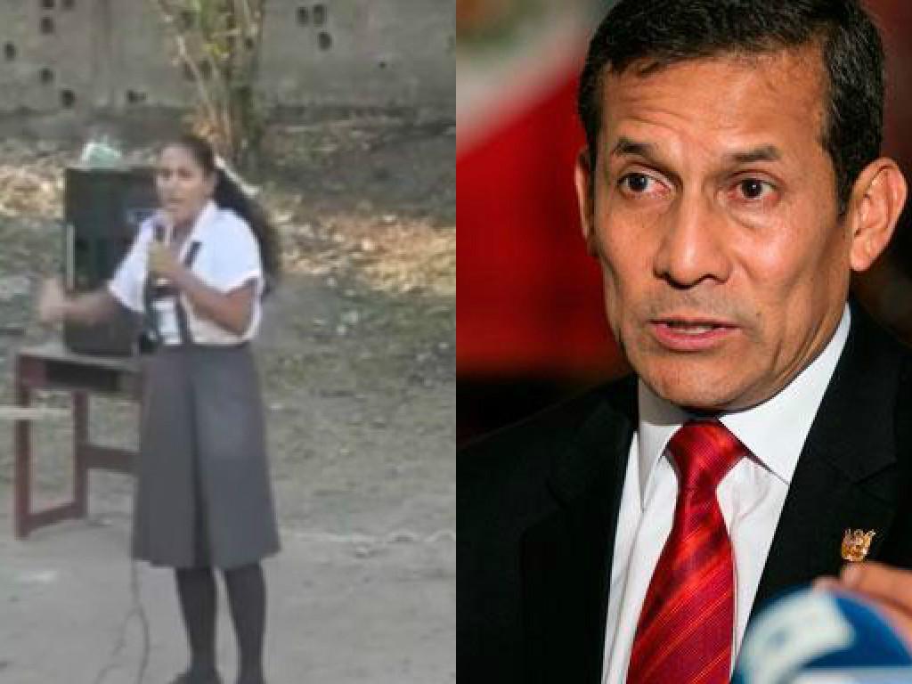 Escolar da lección a Ollanta Humala con este discurso sobre inseguridad ciudadana (VIDEO)