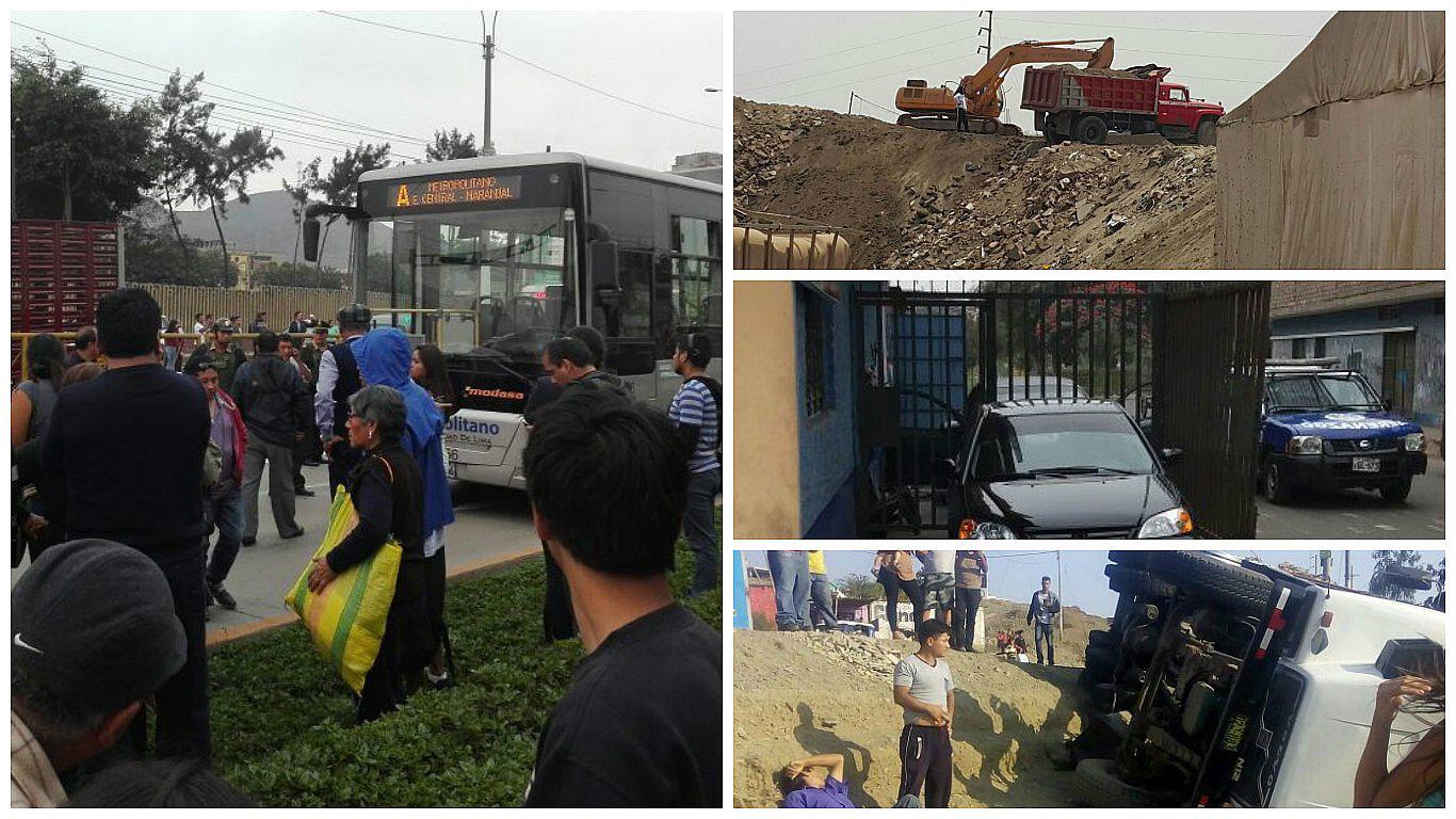 Metropolitano: usuarios se llevaron susto por bus que se recalentó 