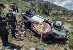 Auto vuelca en el Mirador de Pisac dejando un fallecido y tres heridos en Cusco