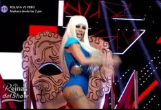 Milena Zárate caracterizó a Lady Gaga e intentó hablar en inglés en la pista de Reinas del Show (VIDEO)
