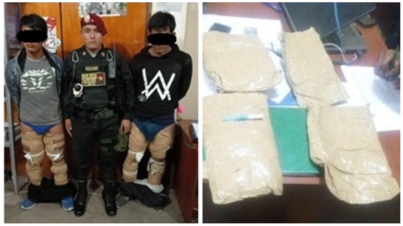 'Momias' caen con carga de droga adherida a sus cuerpos