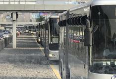 Metropolitano: la congestión tras choque de bus de la PNP contra puente peatonal en imágenes (FOTOS)