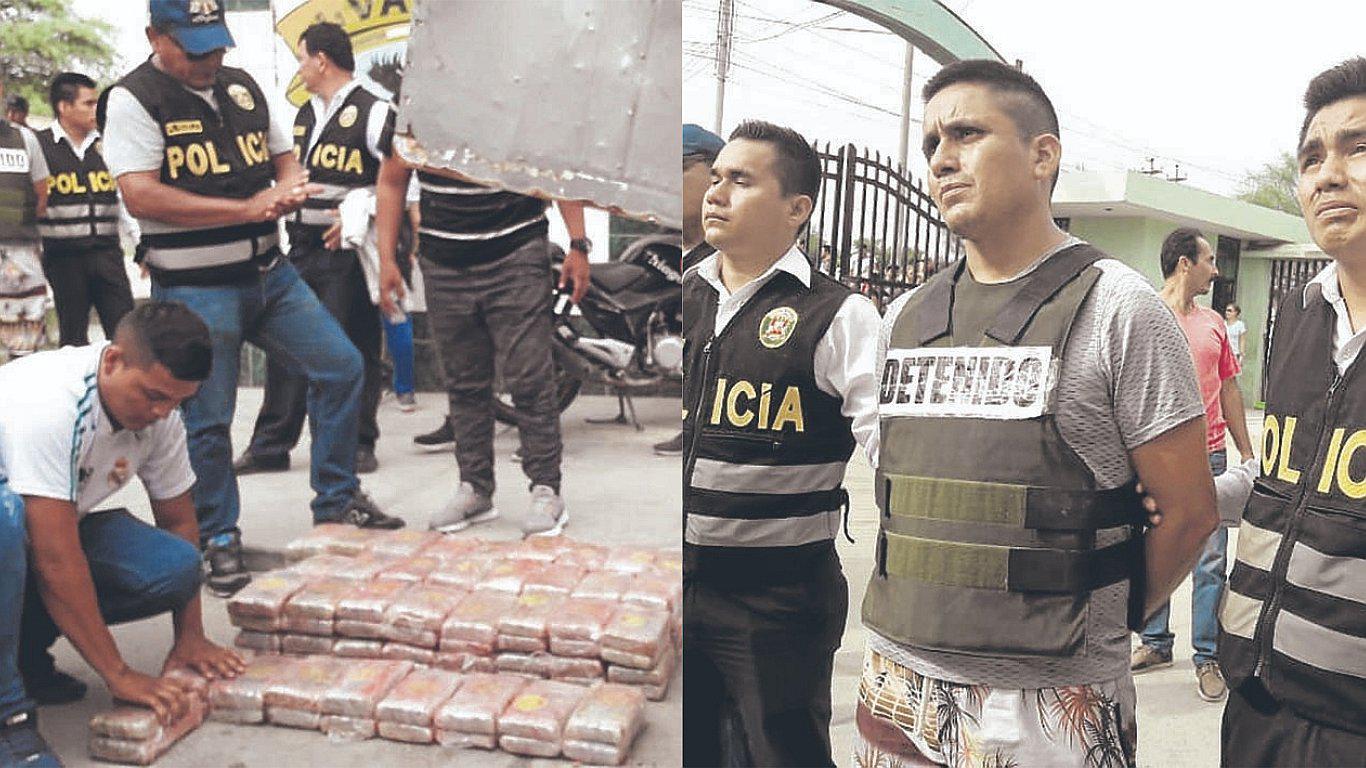 Incautan más de 370 kilos de droga en un camión  