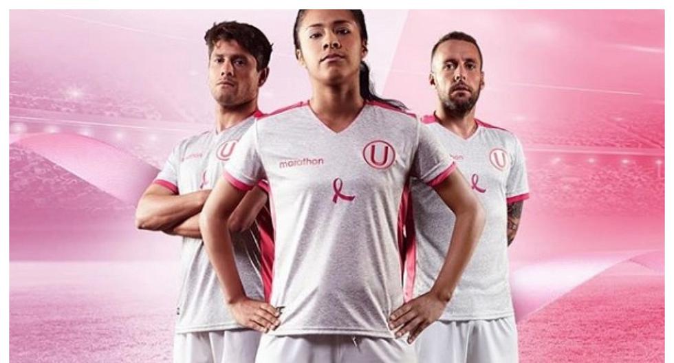 Universitario de Deportes presento camiseta en apoyo a la prevencion del cancer de mama FOTOS DEPORTES CORREO
