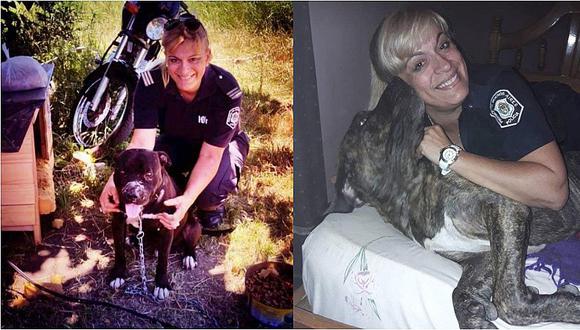 Mujer policía recoge perros de la calle y les busca un hogar 