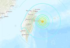 Taiwán: terremoto de magnitud 6,1 sacude el este de la isla