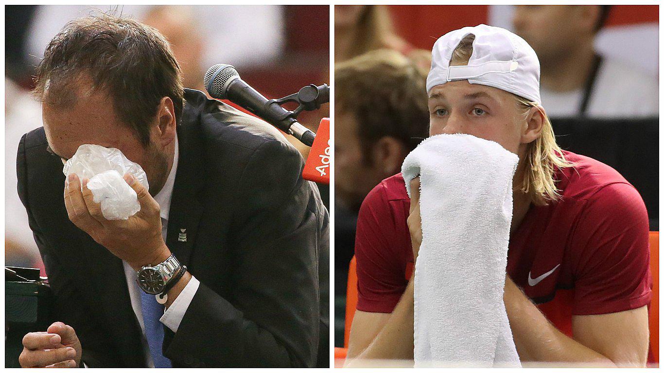 Copa Davis: el pelotazo que cayó a juez de silla y le valió la descalificación a tenista (VIDEO y FOTOS)