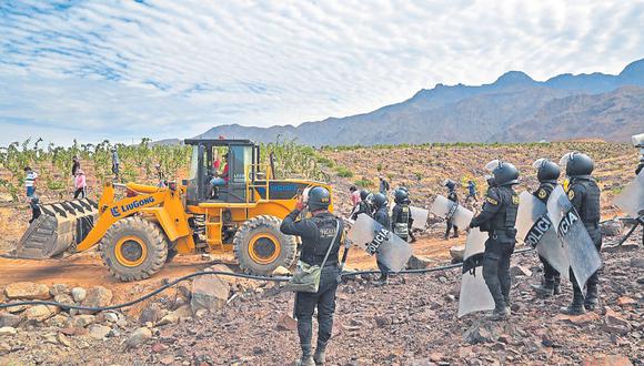 Proyecto especial avanza en el proceso contra los ocupantes de extensos terrenos que deben ser destinados a la actividad agroindustrial.