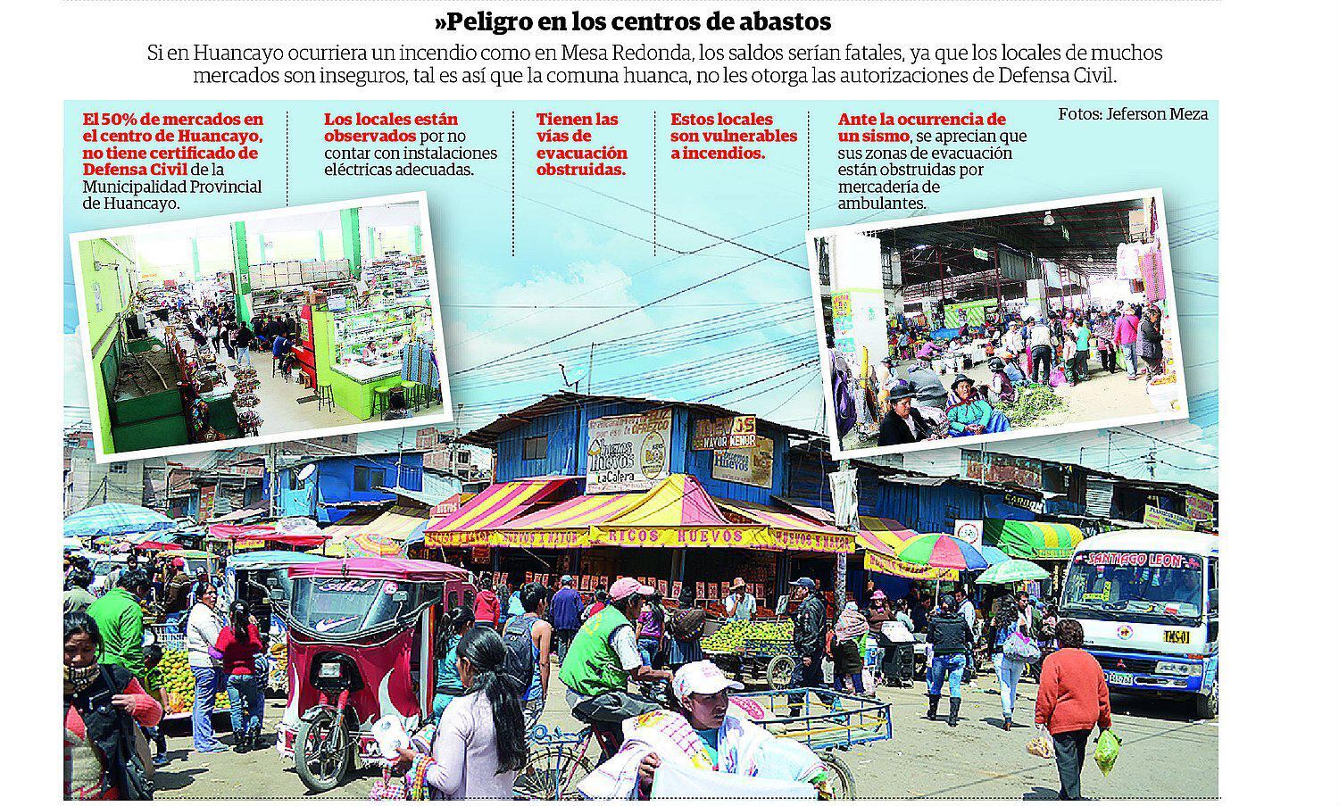 Los mercados están en un alto riesgo ante la ocurrencia de incendios 
