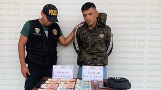 Tacna: Policías Terna detienen a varón que robaba 1,250 soles y mascarilla de autoradio