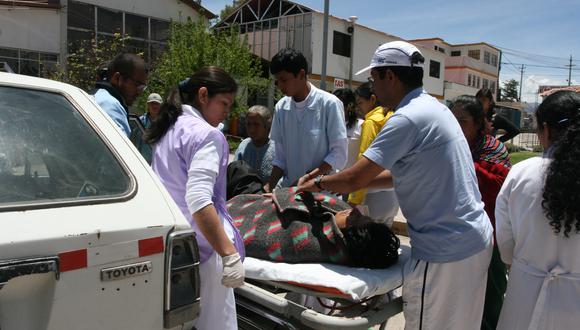 Choque en el centro de Tarma deja cuatro heridos 