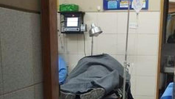 Lucha por su vida en la cama del hospital de Puno. Foto/Difusión.