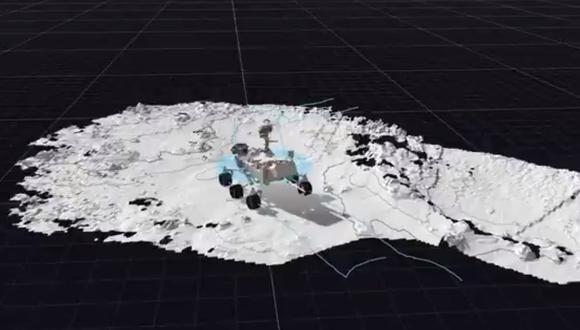 Según difundió la NASA, el rover Perseverance cartografía su entorno a medida que circula por Marte. (NASA / JPL / Europa Press)