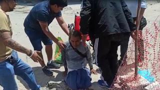 Tacna: Discapacitado en silla de ruedas cae a buzón de desagüe (VIDEO)