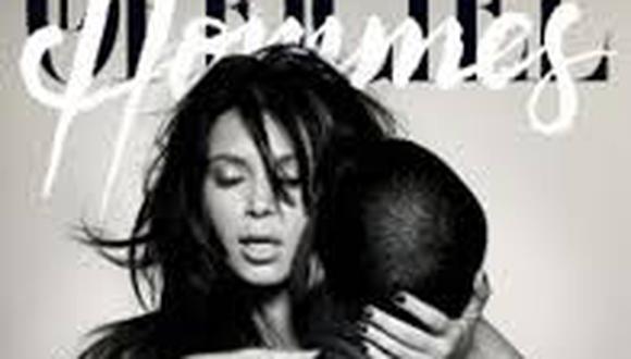 Publican sexy portada de Kim Kardashian con Kanye West