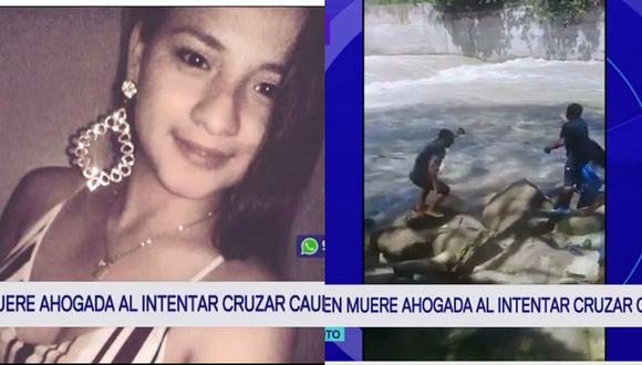 Joven psicóloga murió ahogada al intentar cruzar el río en Tarapoto (VIDEO)