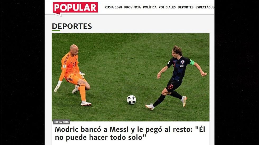 Así informaron los diarios argentinos sobre la goleada de su país ante Croacia