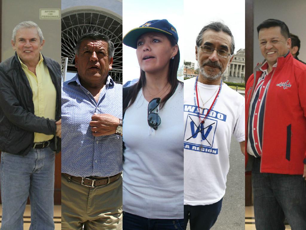 Estos alcaldes y presidentes regionales ya no podrán ser reelectos