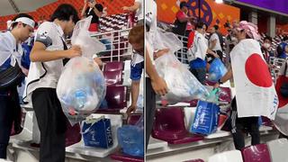 “Es tradición”: japoneses explican por qué limpian los estadios al terminar un partido 