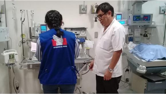 Supervisan servicio de neonatología en Hospital Regional de Lambayeque 
