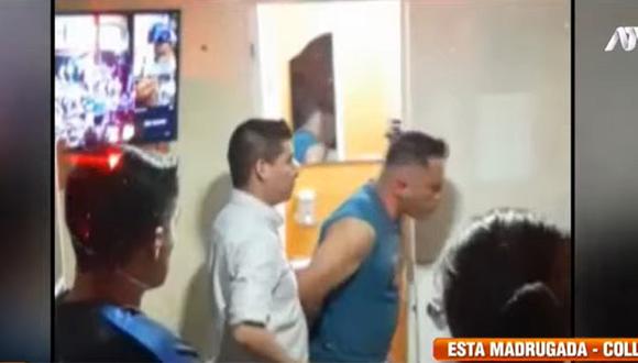 Detenido (Foto: Captura ATV Noticias)