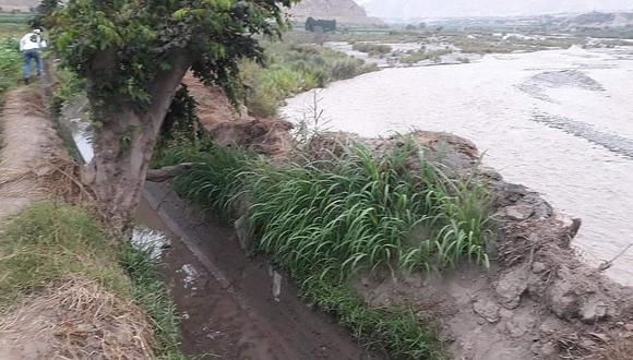 ​Sembríos de Chongos y Casalla están en peligro por posible desborde del río Pisco