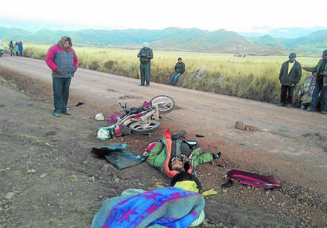 Juliaca: ​anciano fallece tras despiste de su motocicleta en Umachiri
