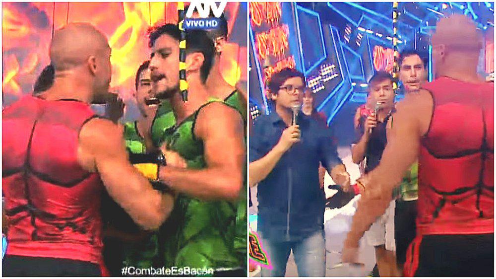 'Combate' retira a Bruno Agostini por agredir en vivo a compañero (VIDEO) 