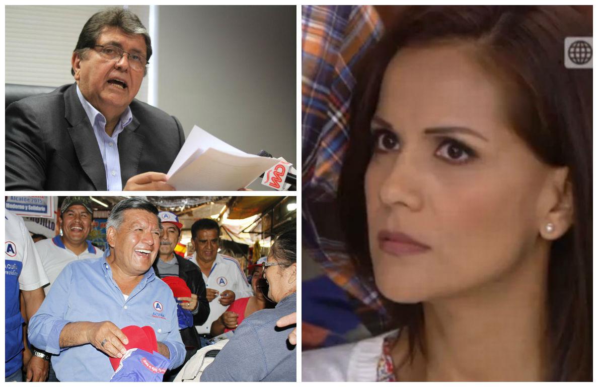 Mónica Sánchez tilda de patéticos a Alan García y César Acuña