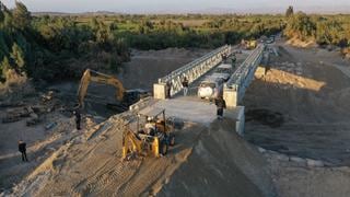 Ministerio de Transportes concluyó la instalación del puente Pinilla en Ica