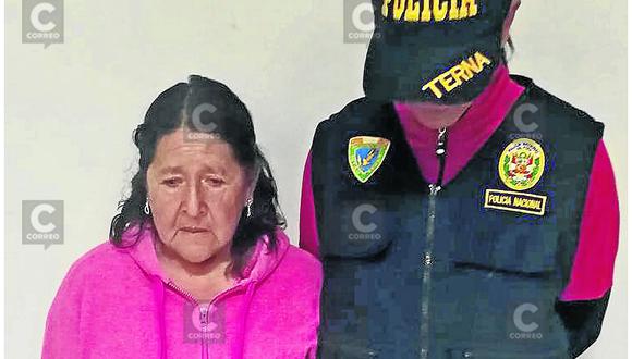 ​Mujer de 70 años cae con 29 paquetitos de cocaína en el bolsillo de su casaca