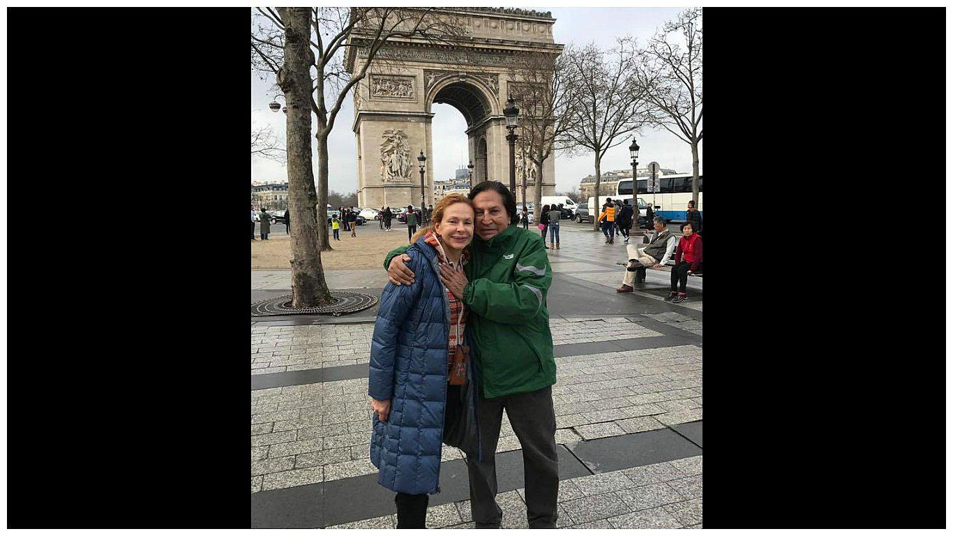 Alejandro Toledo y Eliane Karp aparecen en París