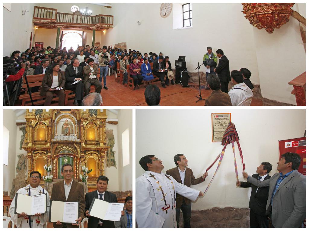 Cusco: Monumento virreinal es restaurado y entregado a la población en Acomayo