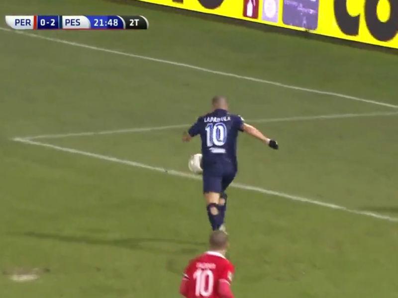 Gianluca Lapadula marcó golazo en goleada del Pescara